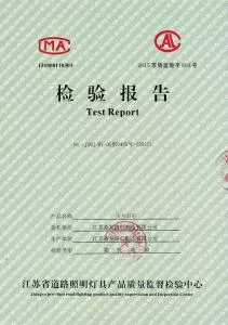 玉蘭燈檢驗報告